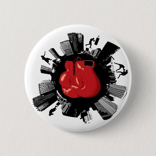 Boxing Stadt Button (Vorderseite)