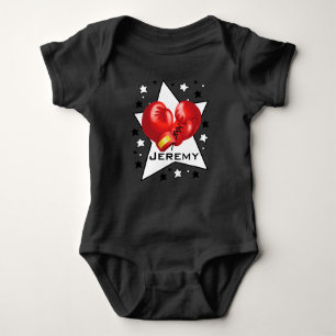 Boxing Star Design Baby 1-Stück Bodysuit Baby Strampler
