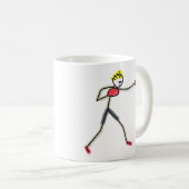 Boxing Stickman Kaffeetasse (VorderseiteRechts)