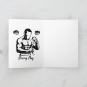 Boxing-T-Shirt Karte (Innenseite)