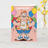 Boxing-Trainer-Eckenmann-Birthday-Design Karte (Gelbe Blume)