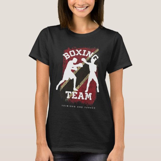 Boxing Trinidad & Tobago Combat Sports Fighter Box T-Shirt (Vorderseite)