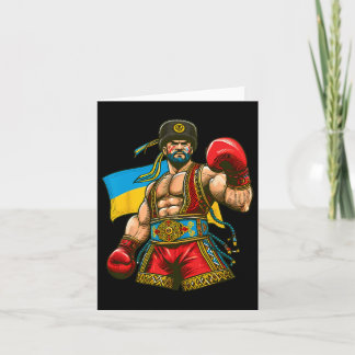 Boxing Ukrainian Boxer Ukraine Flag Karte