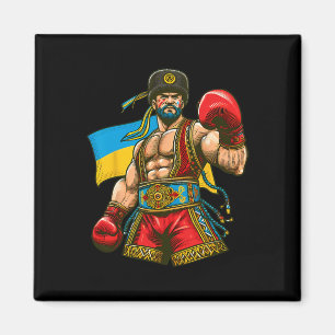 Boxing Ukrainian Boxer Ukraine Flag Magnet