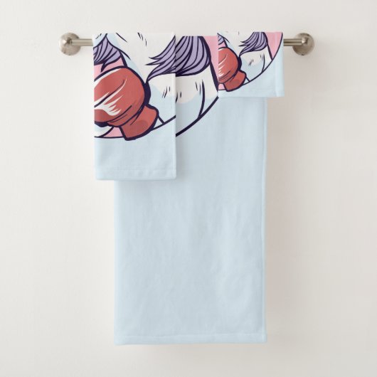 Boxing Unicorn Badhandtuch Set (Insitu)