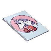 Boxing Unicorn Notizblock (Rechte Seite)