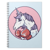 Boxing Unicorn Notizblock (Vorderseite)