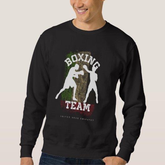 Boxing United Arab Emirates Combat Sports Fighter  Sweatshirt (Vorderseite)
