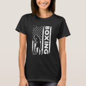 Boxing US flag graphic concept T-Shirt (Vorderseite)