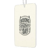 Boxing Vater Tag Vintage Gravur Shirt Design_1 Autolufterfrischer (Links)