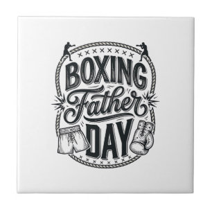Boxing Vater Tag Vintage Gravur Shirt Design_1 Fliese