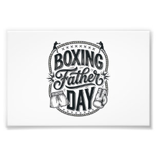 Boxing Vater Tag Vintage Gravur Shirt Design_1 Fotodruck