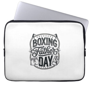 Boxing Vater Tag Vintage Gravur Shirt Design_1 Laptopschutzhülle
