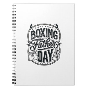 Boxing Vater Tag Vintage Gravur Shirt Design_1 Notizblock