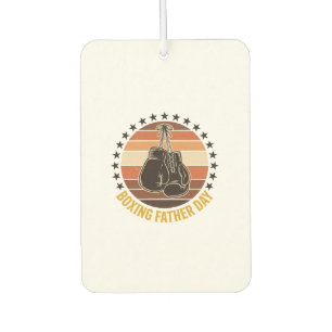 Boxing Vater Tag Vintage Handschuhe Shirt Design_1 Autolufterfrischer