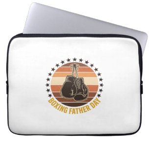 Boxing Vater Tag Vintage Handschuhe Shirt Design_1 Laptopschutzhülle