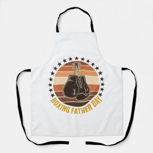 Boxing Vater Tag Vintage Handschuhe Shirt Design_1 Schürze