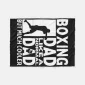 Boxing Vater Vater Zitat Funny Boxer Fleecedecke (Vorderseite (Horizontal))