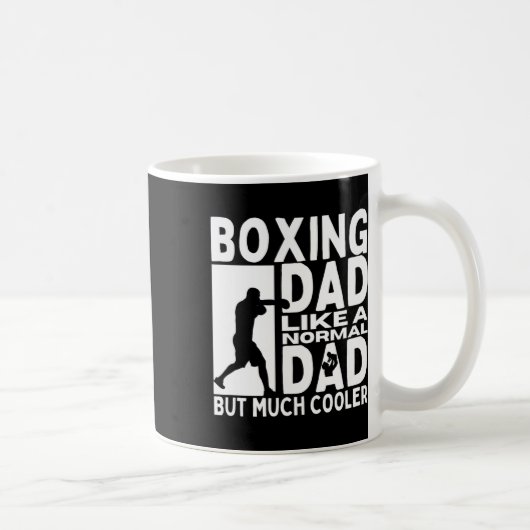 Boxing Vater Vater Zitat Funny Boxer Kaffeetasse (Rechts)