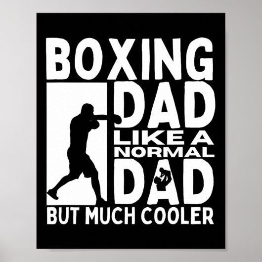 Boxing Vater Vater Zitat Funny Boxer Poster (Vorne)