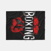 Boxing Vintag Boxing 2 Fleecedecke (Vorderseite (Horizontal))