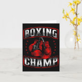 Boxing Vintag Boxing Champ Karte (Gelbe Blume)