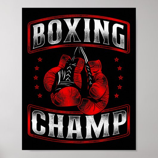 Boxing Vintag Boxing Champ Poster (Vorne)