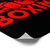 Boxing Vintage Liebe Poster (Ecke)