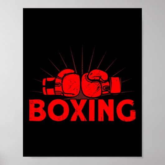 Boxing Vintage Liebe Poster (Vorne)