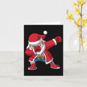 Boxing Weihnachtsmann Boxer Boxen Weihnachtsmänner Karte (Gelbe Blume)