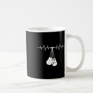 Boxing White Gloves auf Boxing Herzfrequenz Fu Kaffeetasse