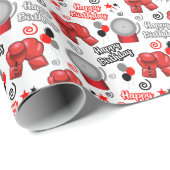 Boxing Wrapping Paper Geschenkpapier (Rolleneckpunkt)