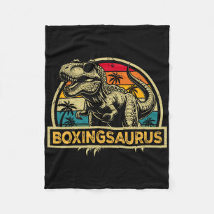 Boxingsaurus T Rex Dinosaur Boxen Saurus Familie M Fleecedecke