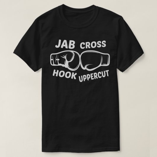 Boxjab Cross Hook Uppercut 1 T-Shirt (Design vorne)