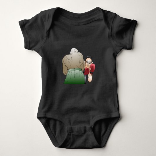 Boxkampf Baby Strampler (Vorderseite)