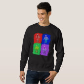 Boxkampf Box Boxer Pop Art Sweatshirt (Vorne ganz)