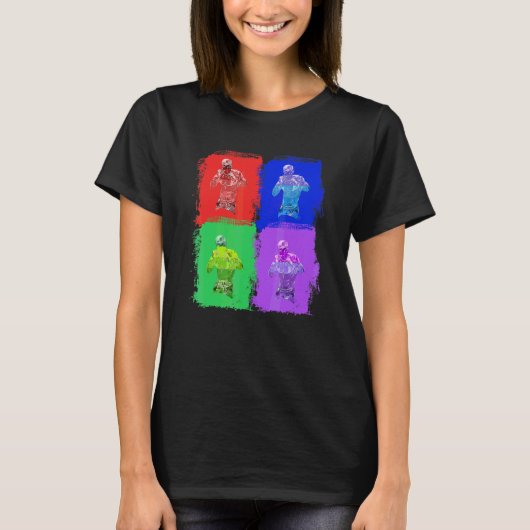 Boxkampf Box Boxer Pop Art T-Shirt (Vorderseite)