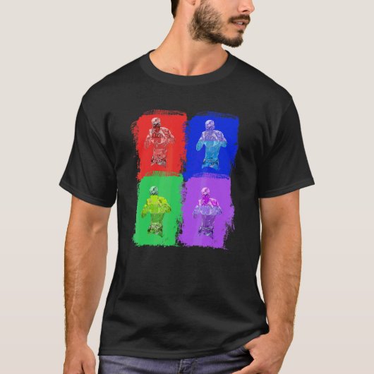 Boxkampf Box Boxer Pop Art T-Shirt (Vorderseite)