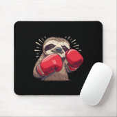 Boxkampf Faultier mit Boxhandschuhen Kickboxen Lus Mousepad (Mit Mouse)