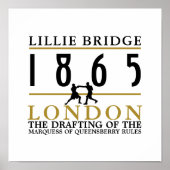 Boxkampf, Queensberger-Regeln Poster (Vorne)