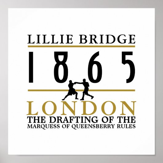 Boxkampf, Queensberger-Regeln Poster (Vorne)