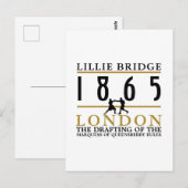 Boxkampf, Queensberger-Regeln Postkarte (Vorne/Hinten)