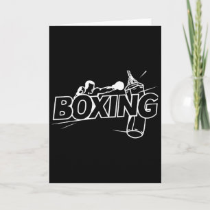 Boxkämpfer Boxen Kickboxen Boxen Liebhaber Box Karte