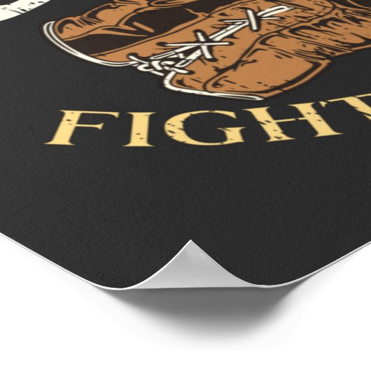 Boxkampfhandschuhe in Not Poster (Ecke)