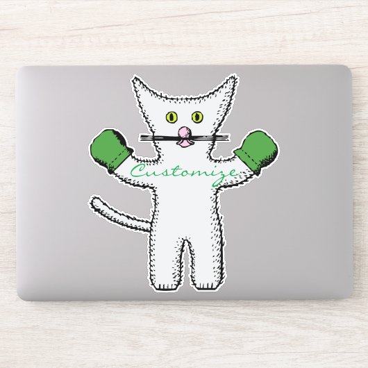 Boxkitten mit Mittens Thunder_Cove Aufkleber (Computer)
