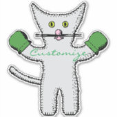 Boxkitten mit Mittens Thunder_Cove Aufkleber (Vorderseite)