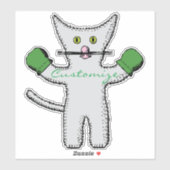 Boxkitten mit Mittens Thunder_Cove Aufkleber (Blatt)