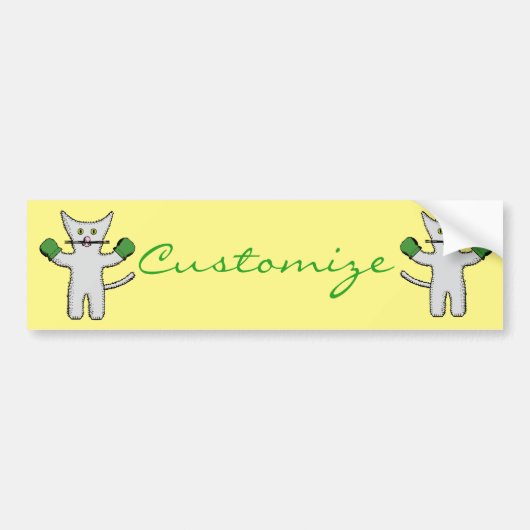 Boxkitten mit Mittens Thunder_Cove Autoaufkleber (Vorne)