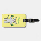 Boxkitten mit Mittens Thunder_Cove Gepäckanhänger (Vorderseite horizontal)