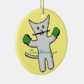 Boxkitten mit Mittens Thunder_Cove Keramik Ornament (Rechts)
